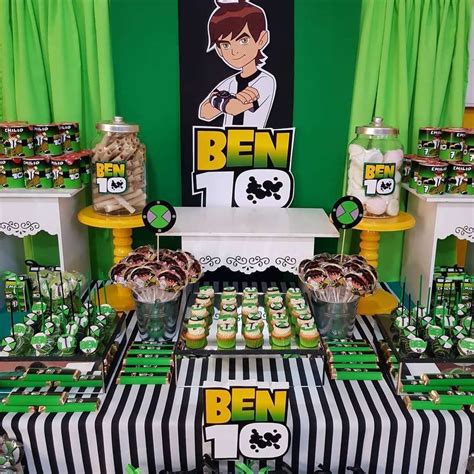 Ben 10 Themed Birthday Party .